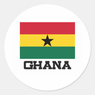 Ghana Flag Classic Round Sticker