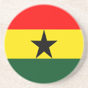 Ghana flag coaster