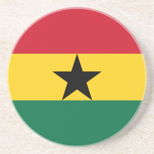Ghana Flag Coaster