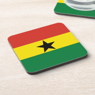 Ghana flag coaster