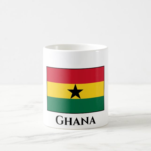 Ghana Flag Coffee Mug (Center)
