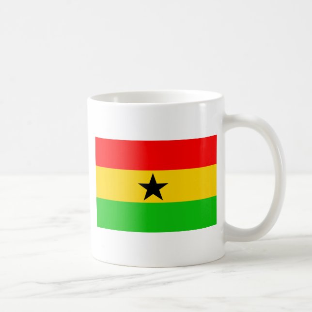 Ghana Flag Coffee Mug (Right)