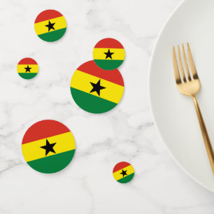 Ghana flag confetti