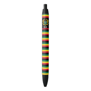 Ghana Flag Cute Patriotic Black Ink Pen