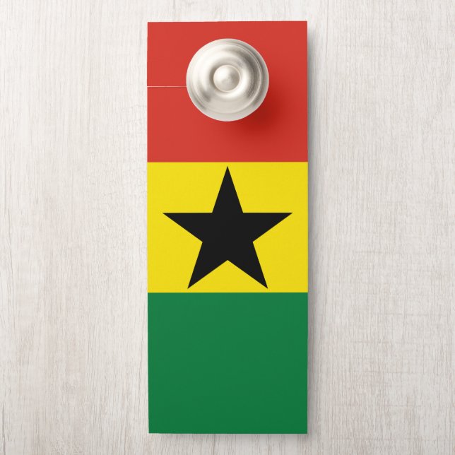Ghana flag door hanger (On Knob)