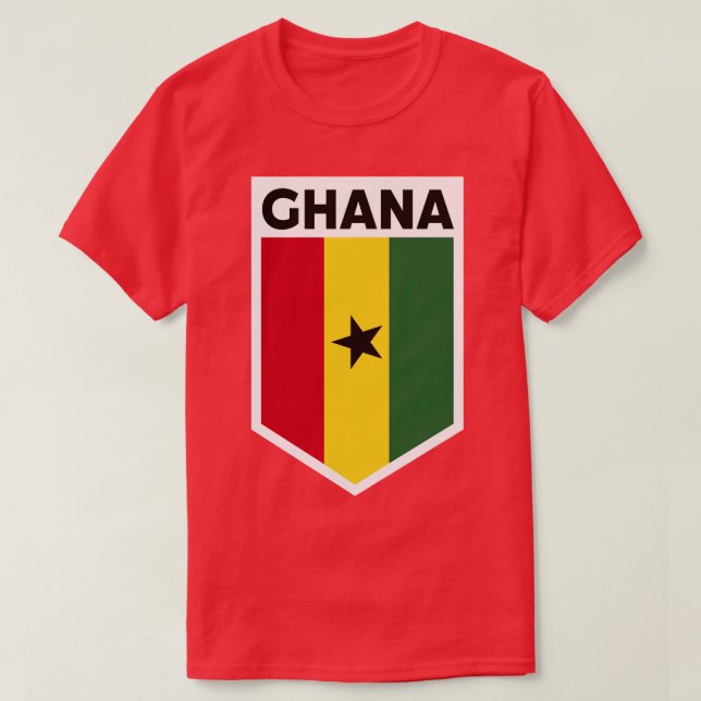Ghana Flag Emblem T-Shirt (Design Front)