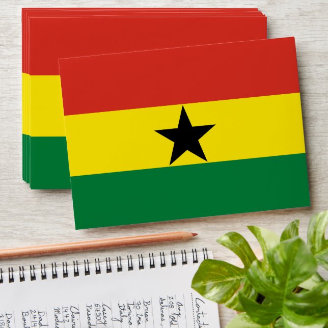 Ghana flag envelope (Stacked)