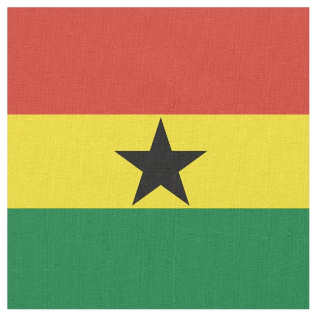 Ghana flag fabric (Close Up)