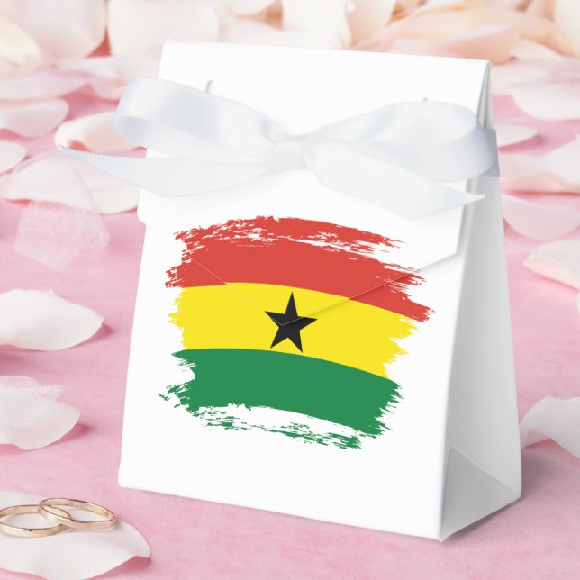 Ghana flag favour box (Wedding)