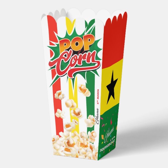 Ghana flag favour box (Back)