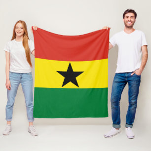 Ghana flag fleece blanket