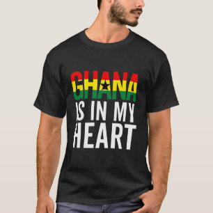 Ghana Flag For Men Women Ghanaian Pride Roots Heri T-Shirt