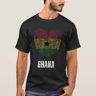 Ghana Flag Ghanaian Flag Ghana DNA Ghana Heart T-Shirt