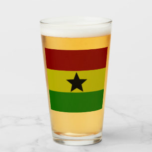 Ghana flag glass