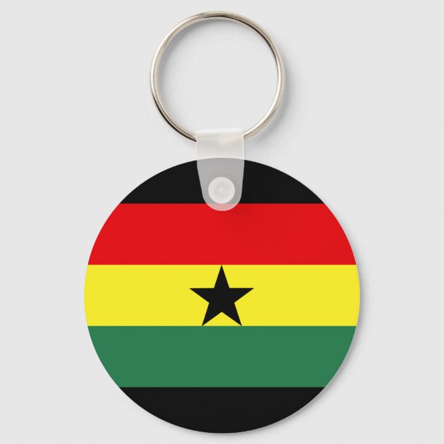 Ghana Flag Key Ring (Front)