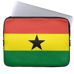 Ghana flag laptop sleeve