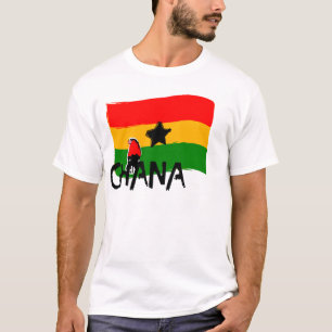GHANA (FLAG LINE) T-Shirt