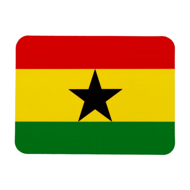 Ghana Flag Magnet (Horizontal)