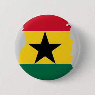 Ghana flag map 6 cm round badge