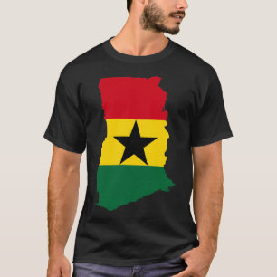 Ghana Flag Map T-Shirt