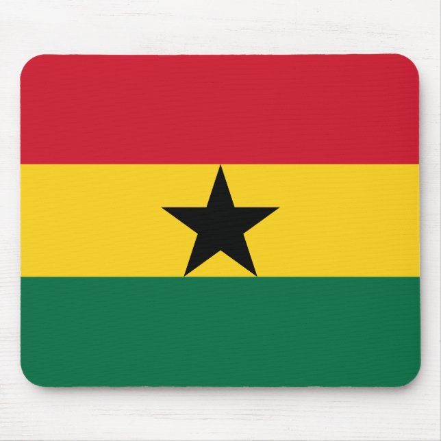Ghana Flag Mouse Mat (Front)