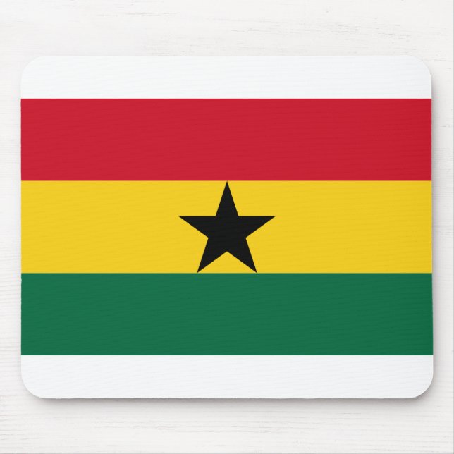 Ghana Flag Mouse Mat (Front)