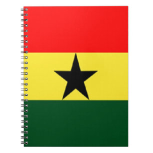 Ghana flag notebook