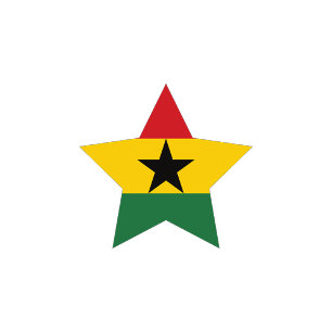 Ghana Flag Paper Plates