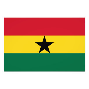 Ghana Flag Photo Print