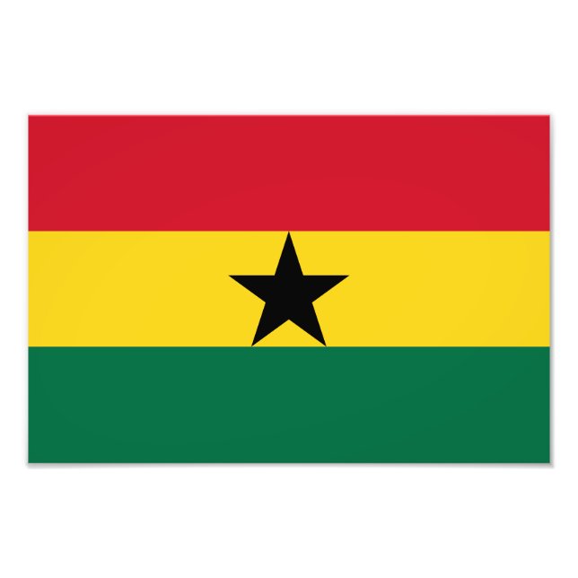 Ghana Flag Photo Print (Front)