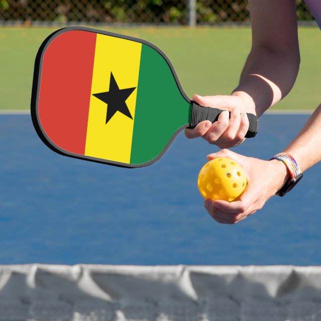 Ghana flag pickleball paddle (Insitu)