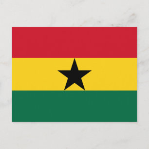 Ghana Flag Postcard