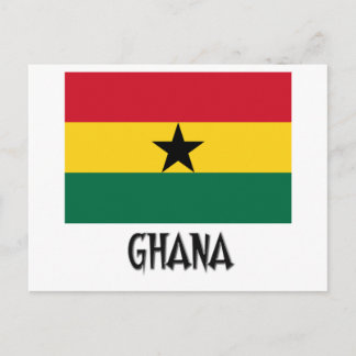 Ghana Flag Postcard