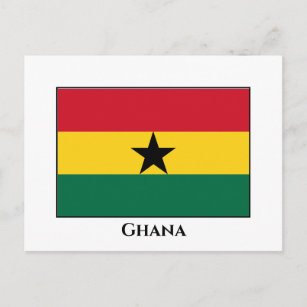 Ghana Flag Postcard