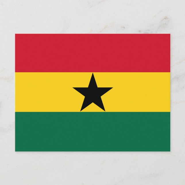 Ghana Flag Postcard (Front)