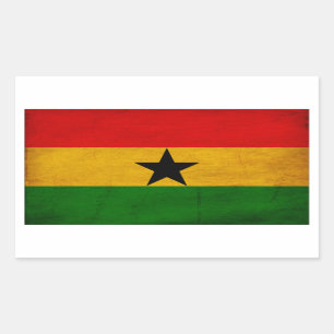 Ghana Flag Rectangular Sticker
