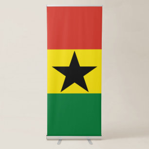 Ghana flag retractable banner