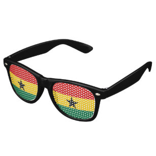 Ghana Flag Retro Sunglasses
