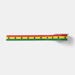 Ghana Flag Satin Ribbon