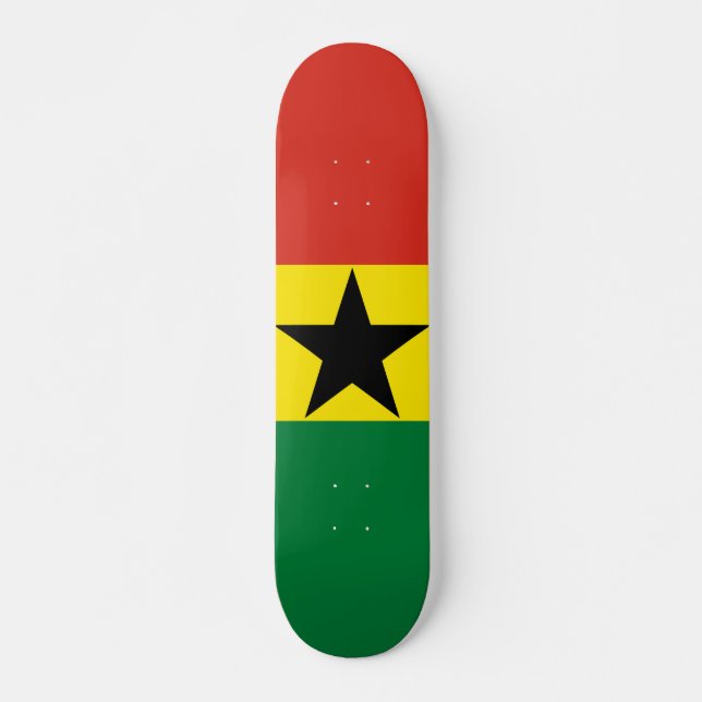 Ghana flag skateboard (Front)