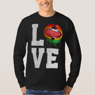 Ghana Flag Soccer Fan Love Ghanaian T-Shirt