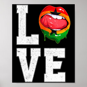 Ghana Flag Soccer Fan Love Ghanaian T Shirt Poster