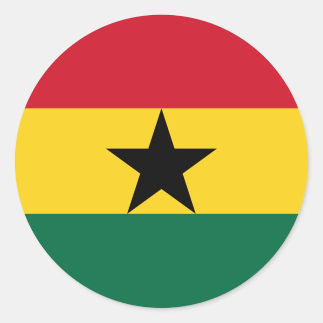 Ghana flag Sticker (Front)
