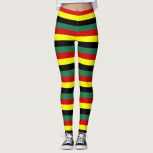 ghana flag stripes country symbol pattern leggings