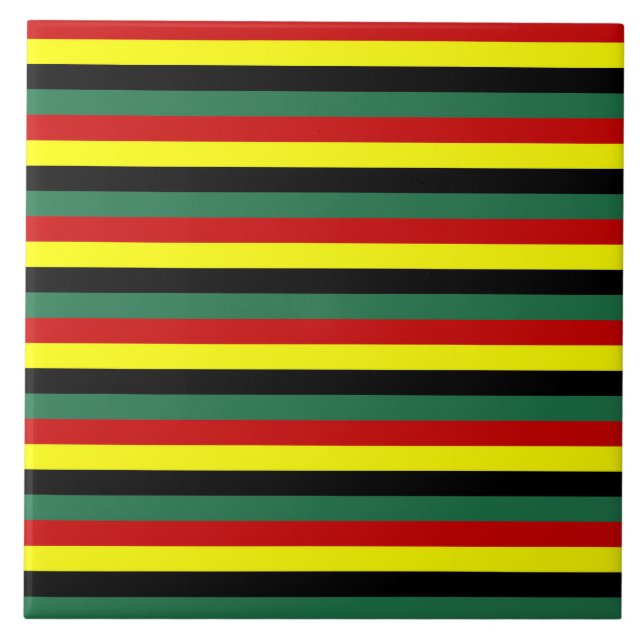 ghana flag stripes country symbol pattern tile (Front)