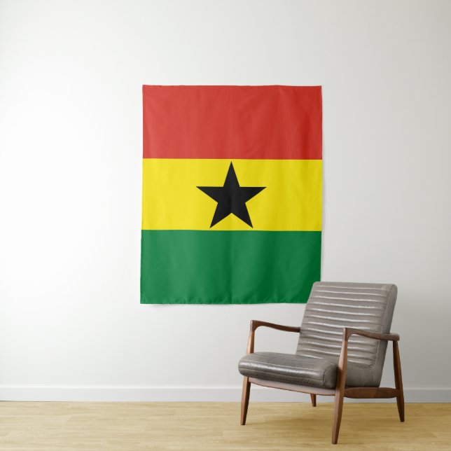 Ghana flag tapestry (In Situ)