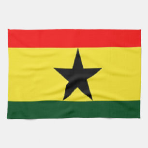 Ghana flag tea towel