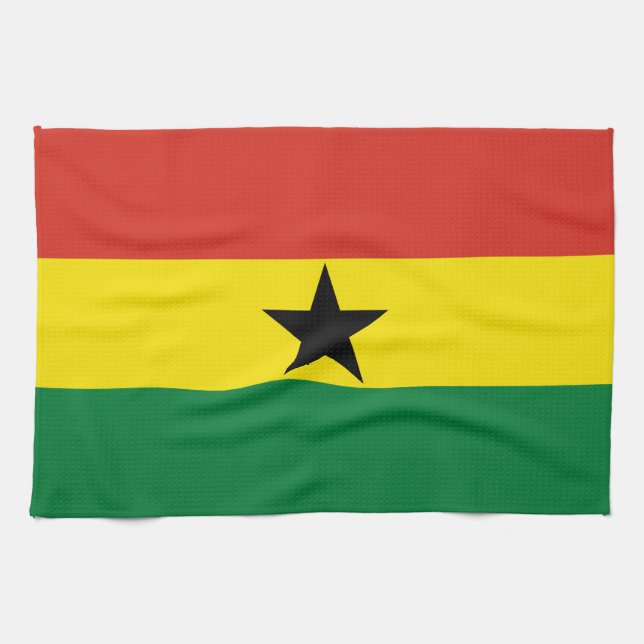 Ghana flag tea towel (Horizontal)