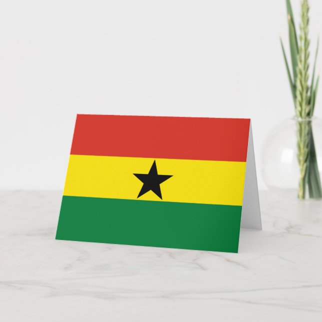 Ghana flag thank you card (Front)