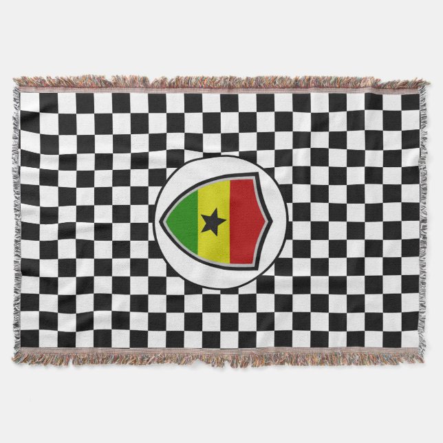 Ghana flag throw blanket (Front)